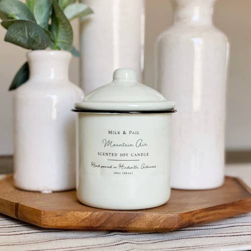 Mountain Air Soy Candle for wholesale by Milk & Pail