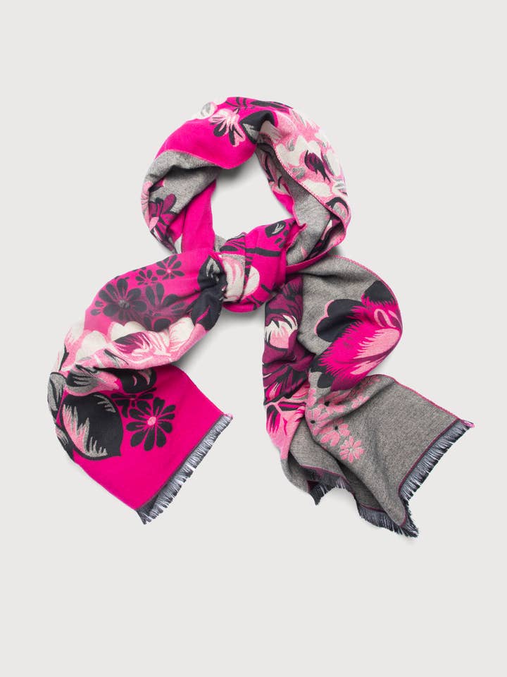 Sciarpa reversibile Blossom Burst per la vendita all'ingrosso da parte di SAACHI