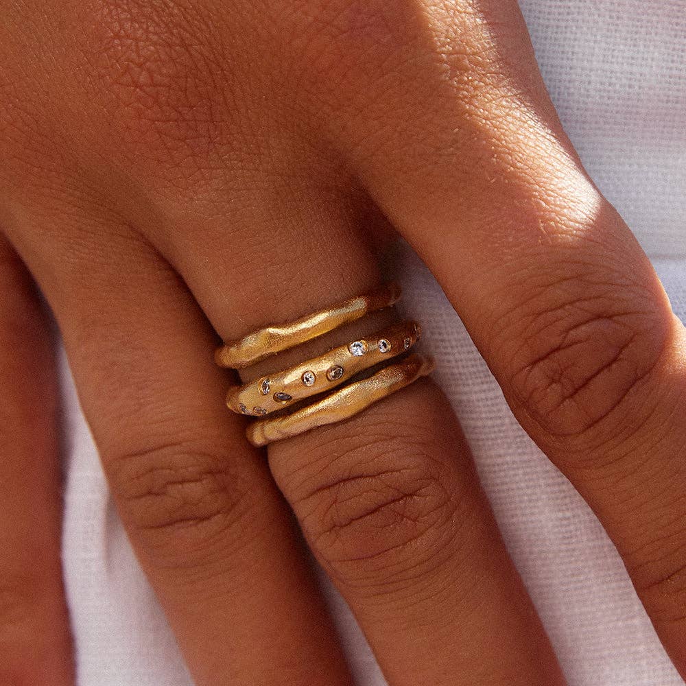 Agapée Jewelry - Wholesale Cocktail/Statement Ring - Iris Ring | Jewelry Gold Gift Waterproof2