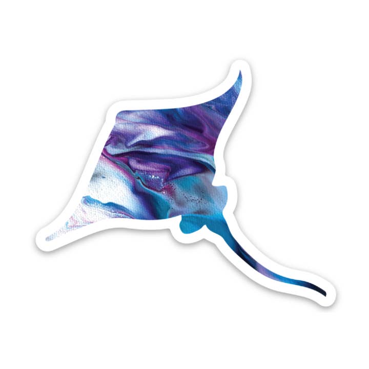 Stingray Vinyl Sticker for wholesale by The Farming Artist