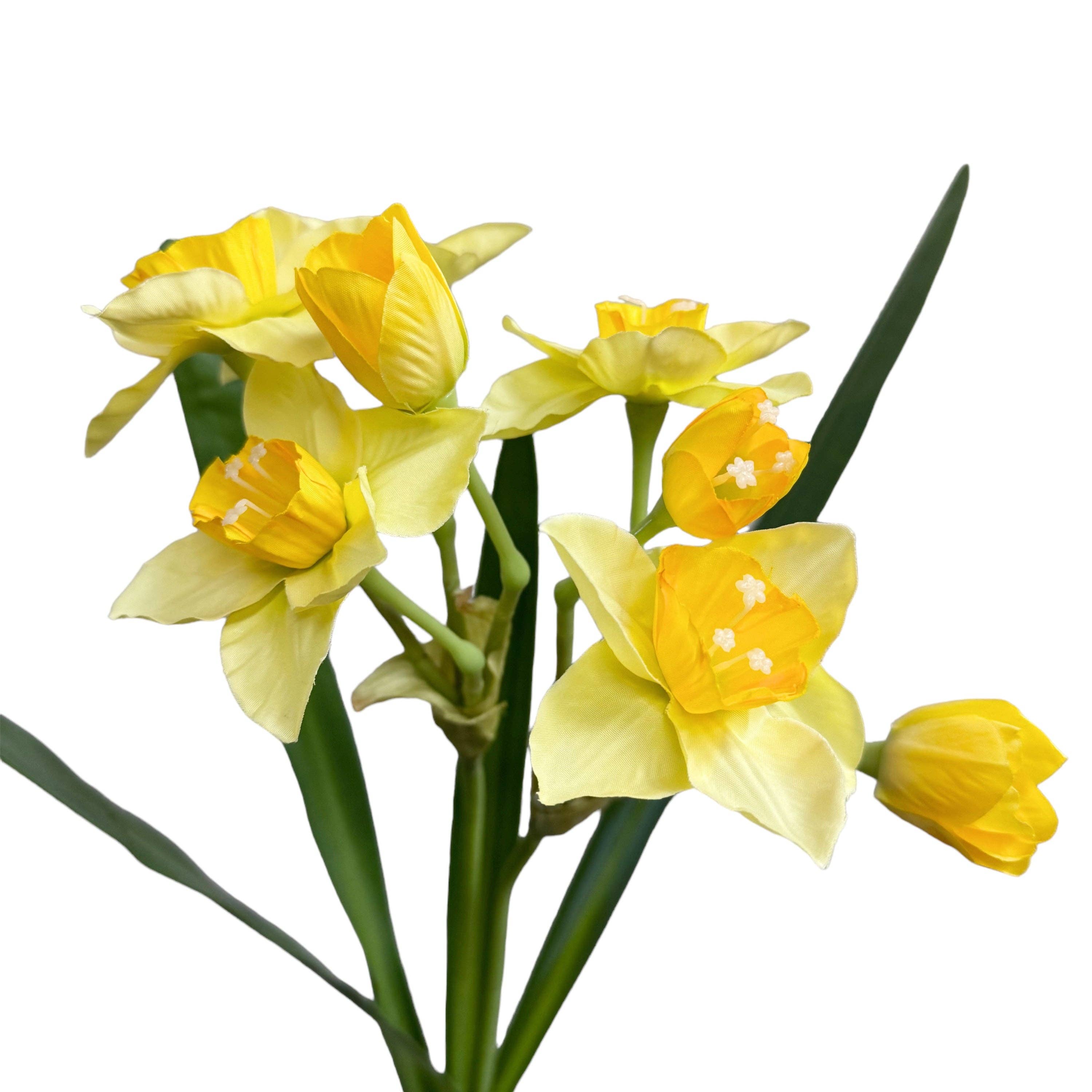 Sun Decorer - Wholesale Artificial Flowers - Flexible Artificial Daffodil Stem, 22 Inches4