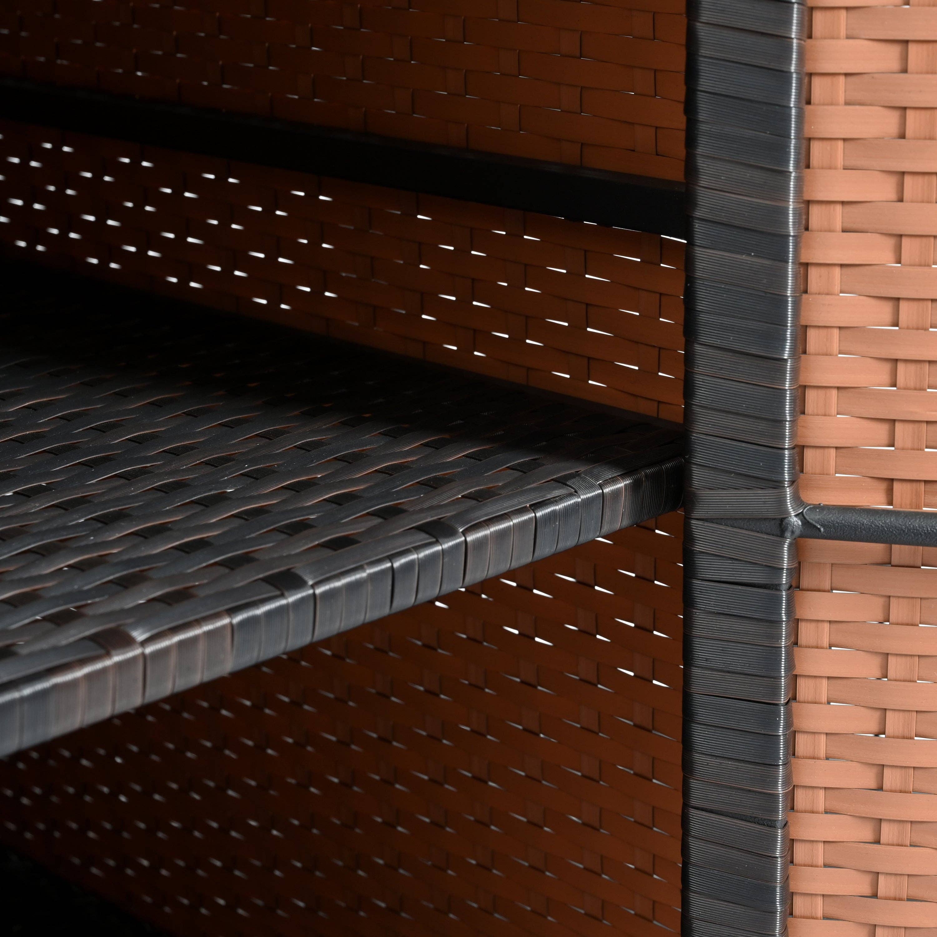 39F Inc. - Vente Outil de gril pour l'extérieur - Chariot de service extérieur avec plateau pliable, armoire de rangement33