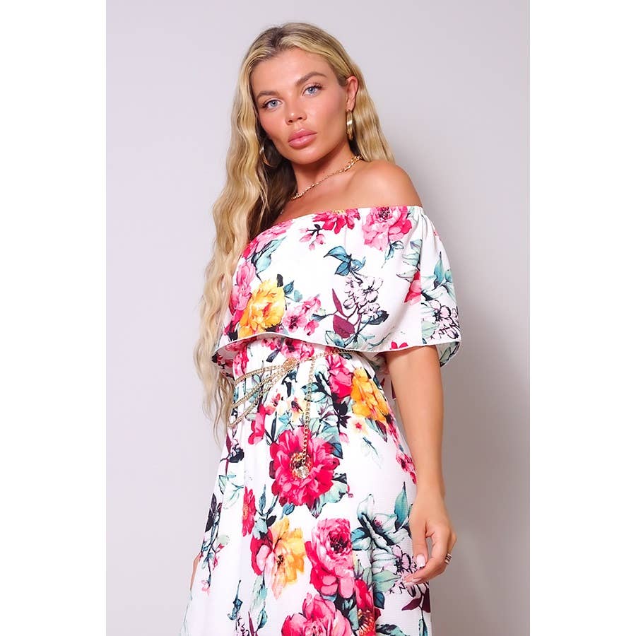 CEFIAN FASHION - Wholesale Dress - Women's - LOVE ME A LULU TIERED RUFFLE MAXI DRESS8