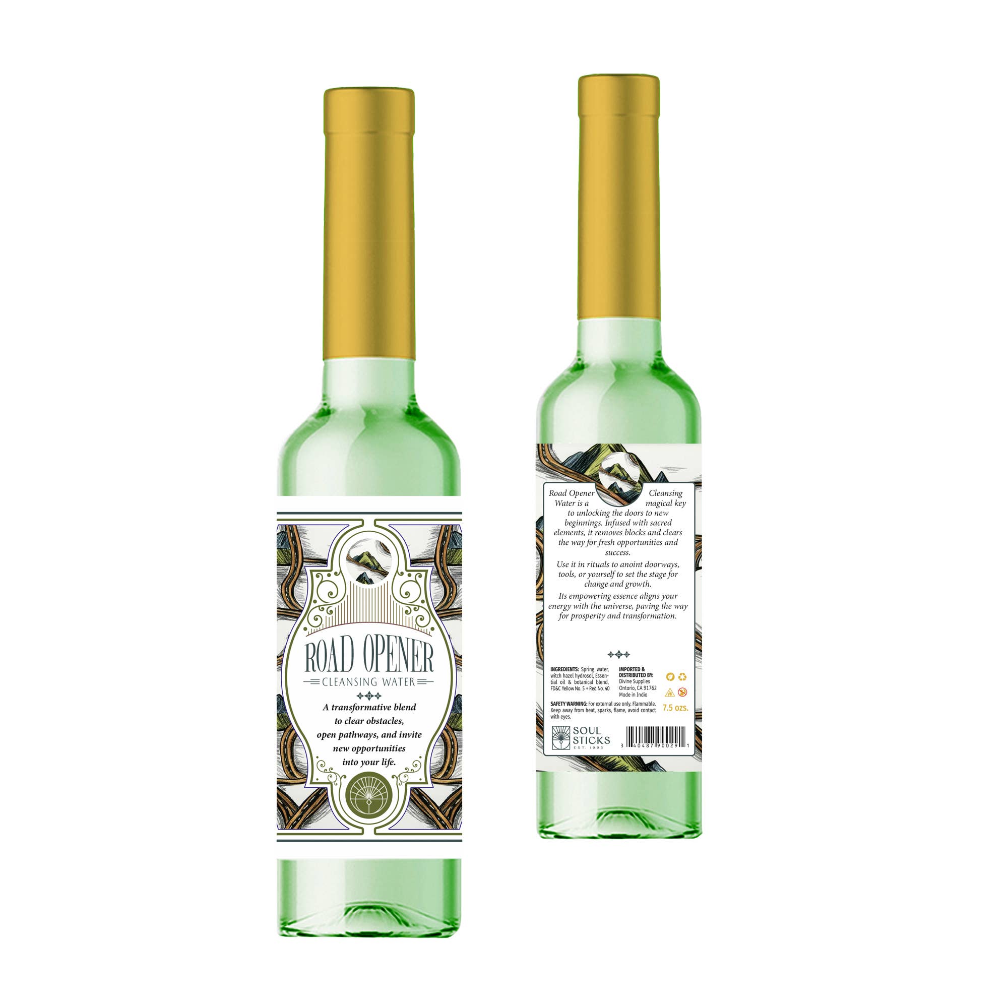 Designs by Deekay Inc. - Wholesale Meditation Supplies - Road Opener Spiritual Cleansing Water (7.5 oz.)0