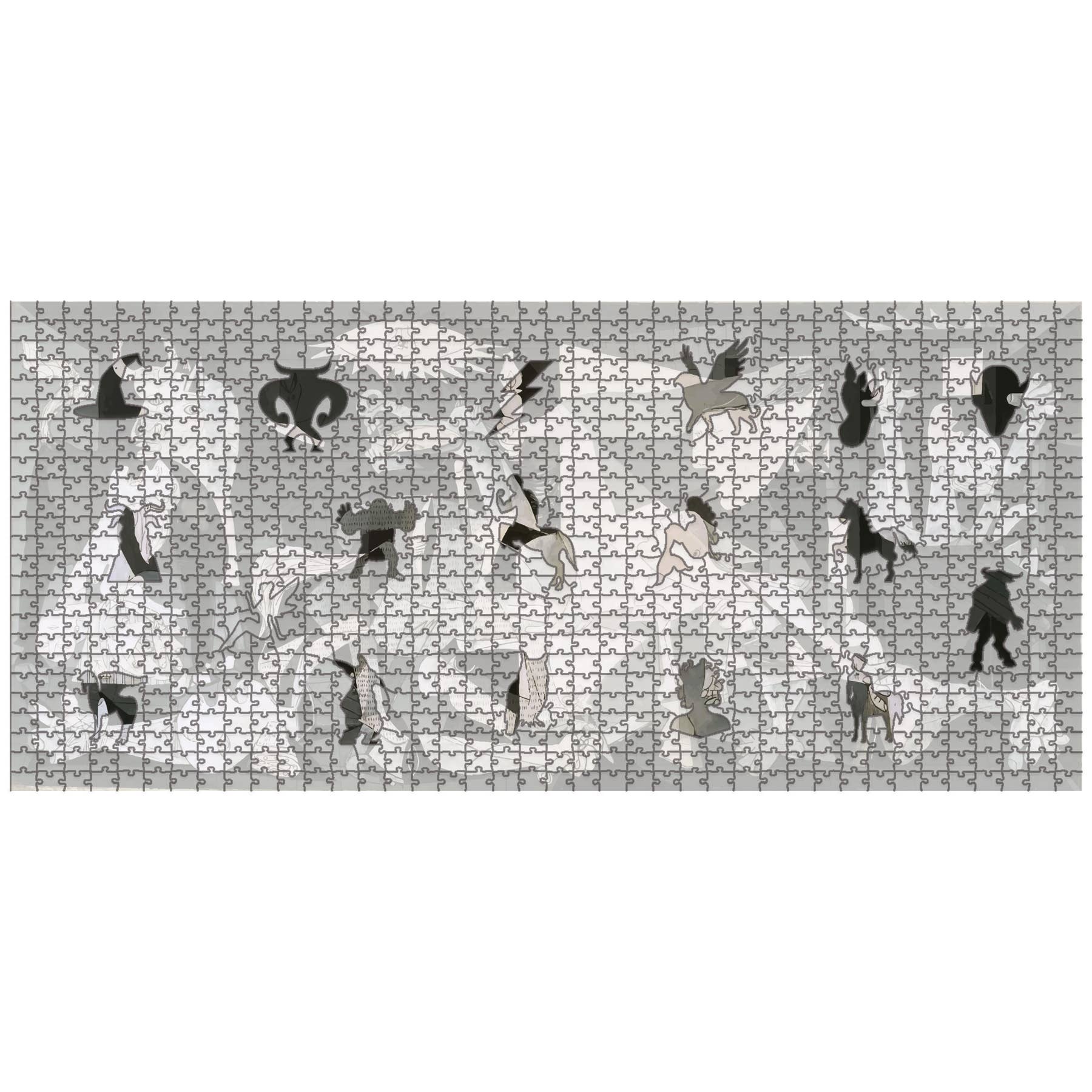 WAWW Artisanal Wooden Puzzles - Wholesale Puzzle - Adult - Wooden Puzzle "Guernica", Picasso Painting *Whimsies Edition2