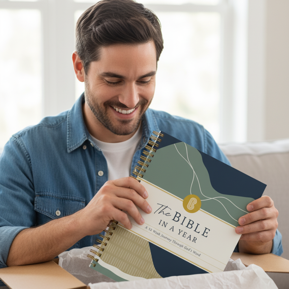 Spiral Bible - Wholesale Religion Book - The Bible In A Year: A 52-Week Journey Through God's Word1
