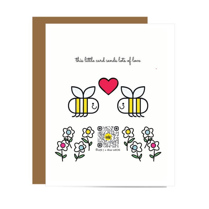 Little Card Lots of Love - Singing QR Card Handcrafted Song for wholesale by Smile Songs
