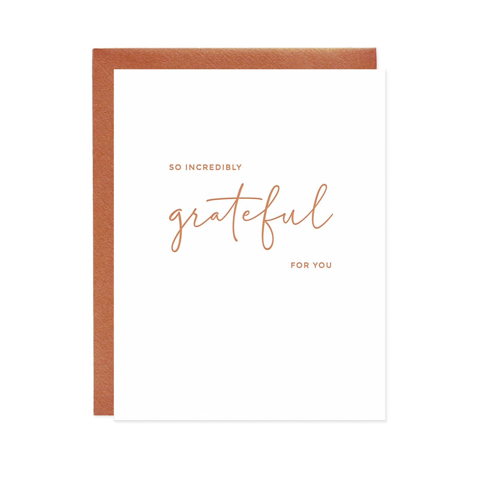 Missive - Wholesale Thank You Card - Grateful For You Letterpress Greeting Card2