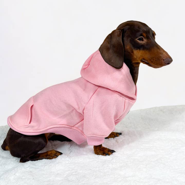 The Paw Print Boutique – wholesale Pet hoodie – Dog – Dog Hoodie - Baby Pink2