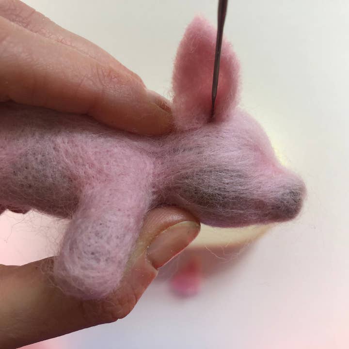 Bergin & Bath - Wholesale DIY craft kit - Needle Felting Kit, Piglet - Learn How To Make Your Own Mini5