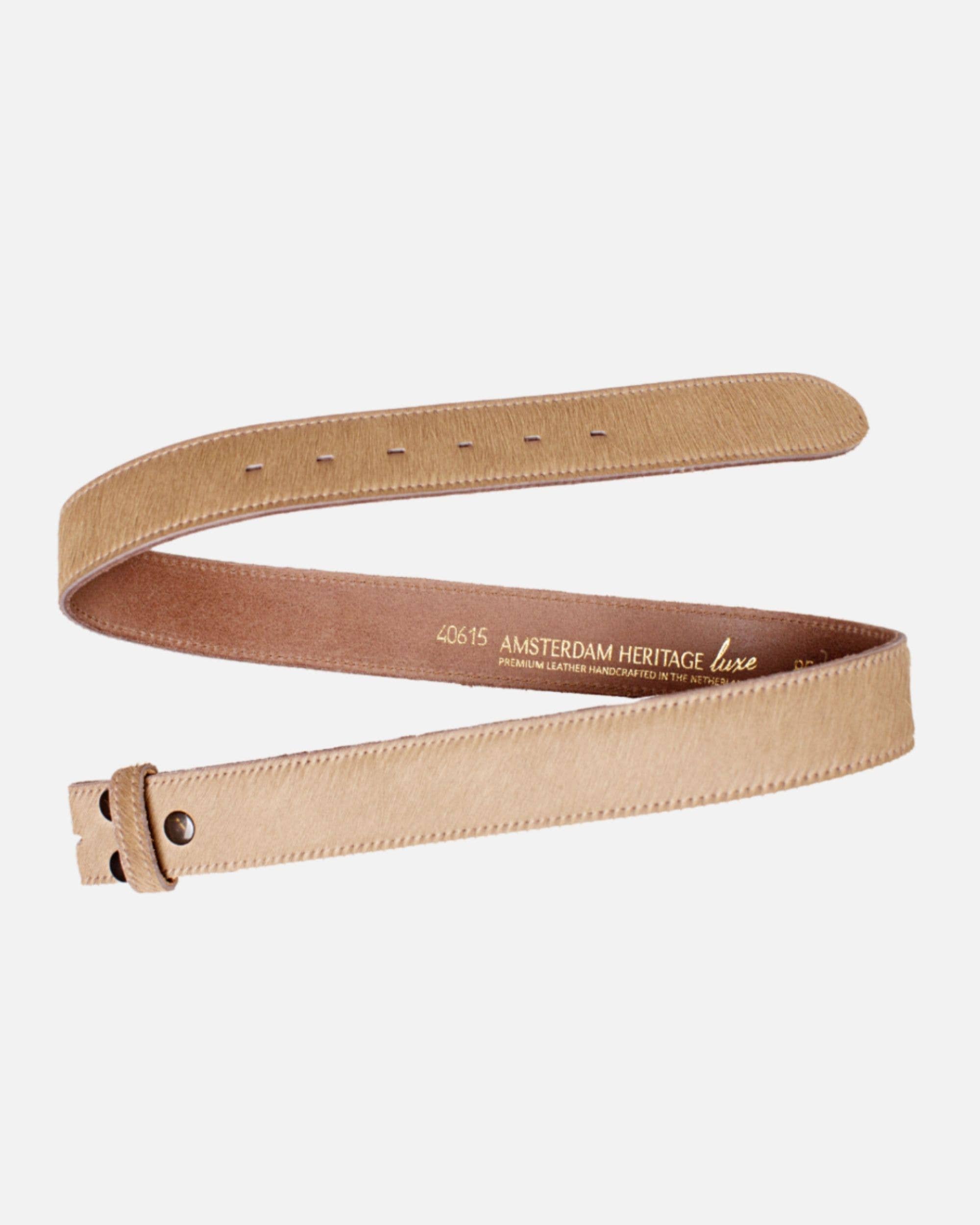 Amsterdam Heritage Leather Belts, Bags, Jackets & Apparel - Wholesale Belt - Women's - MADE TO ORDER Flavia | Cow-Hair Belt with Removable Buckle4