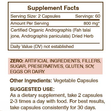 Secrets Of The Tribe - Wholesale Oral Supplement/Vitamin - Andrographis Capsules3