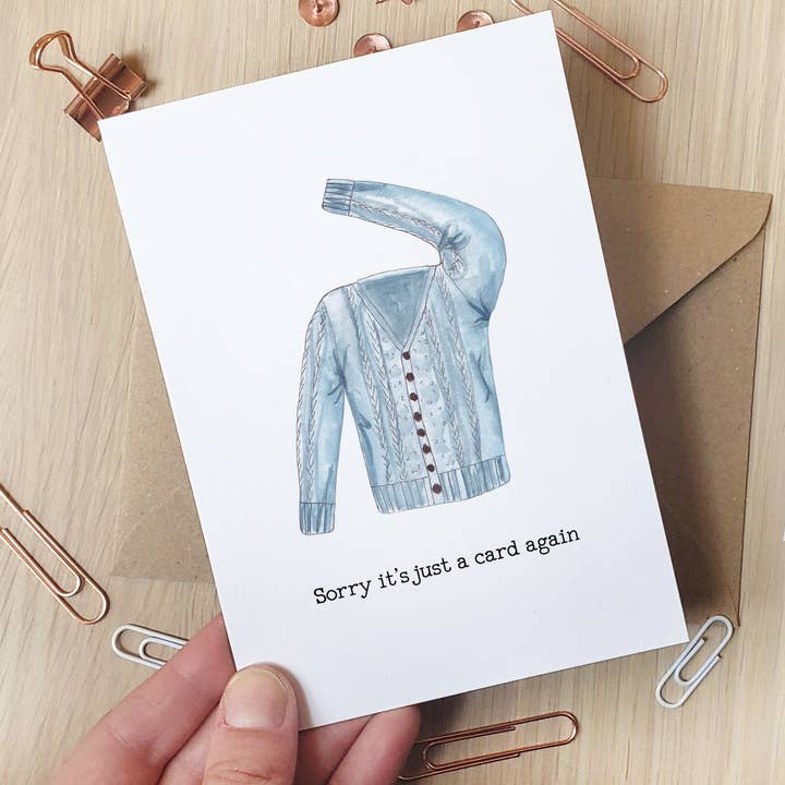 Désolé, c'est encore une carte - Carte de voeux pour la vente par The Curious Cactus