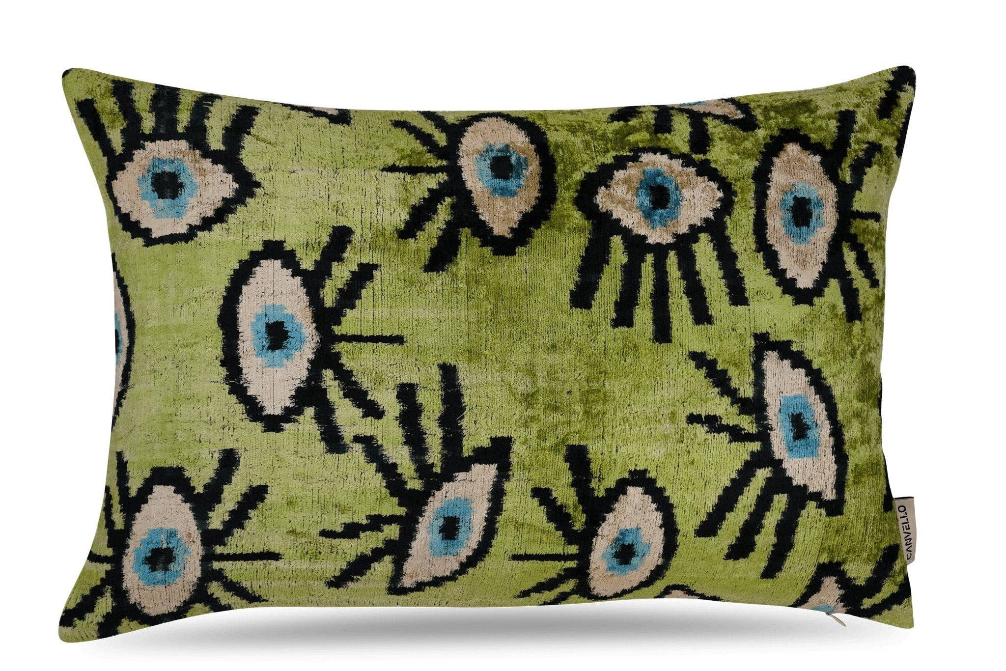 Canvello - Wholesale Throw/Decorative Pillow - Canvello Handmade Luxury Handmade Velvet Silk Evil Eye Throw Pillow With Down Insert8