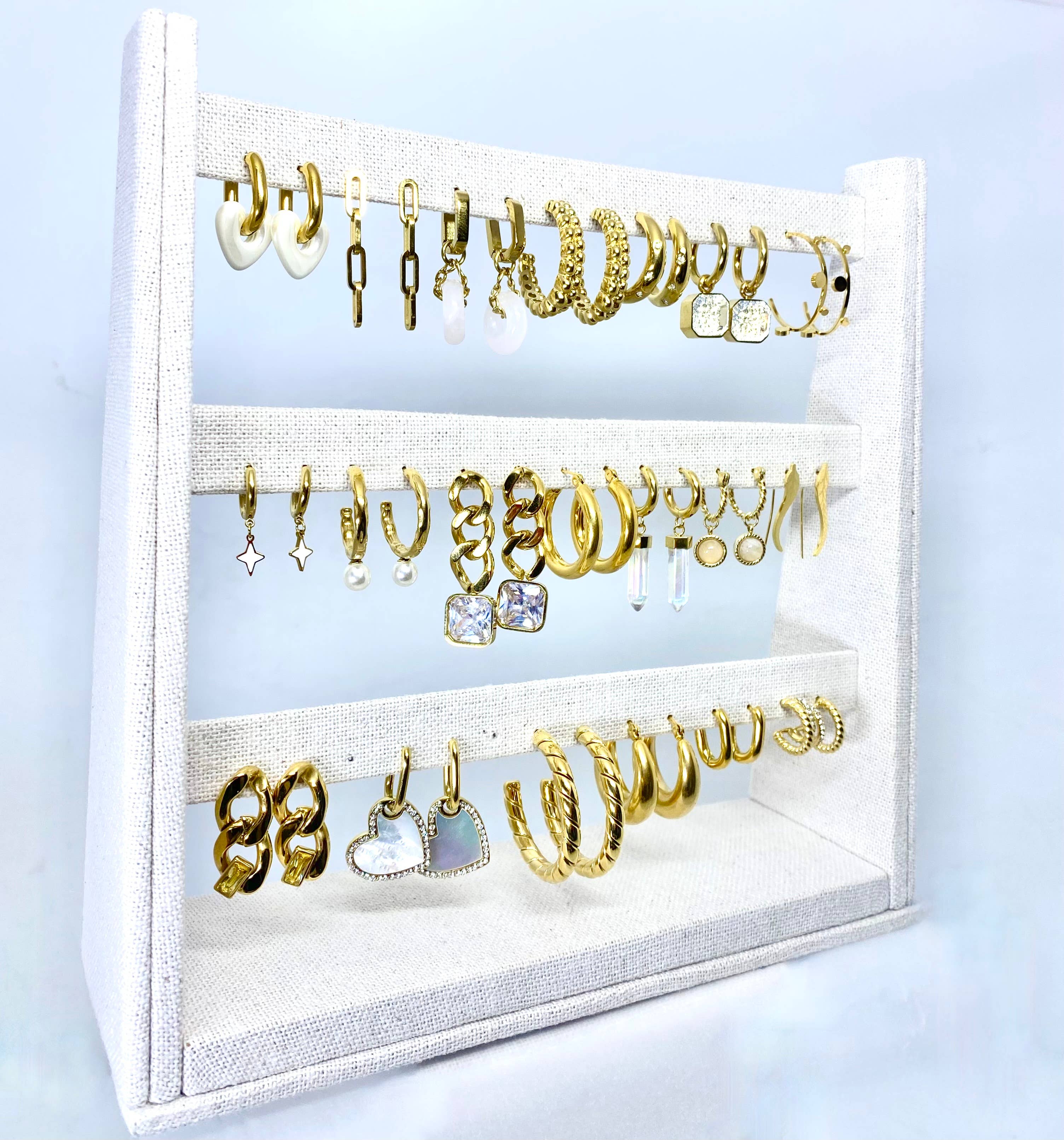 Bijoux 7bis - Vente Parures de bijoux - Kit best seller 20 boucles oreilles acier inoxydable or2