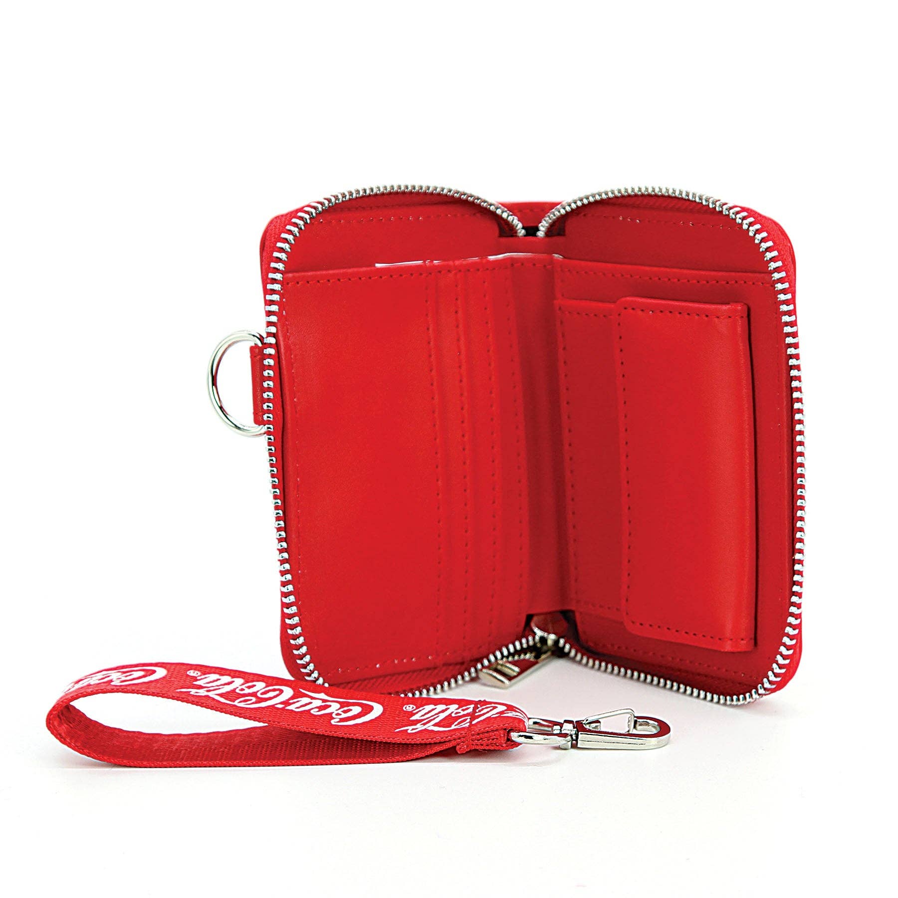 COMECO INC – Carteira - Mulher por atacado – Carteira com Logo Coca-Cola com Bracelete2