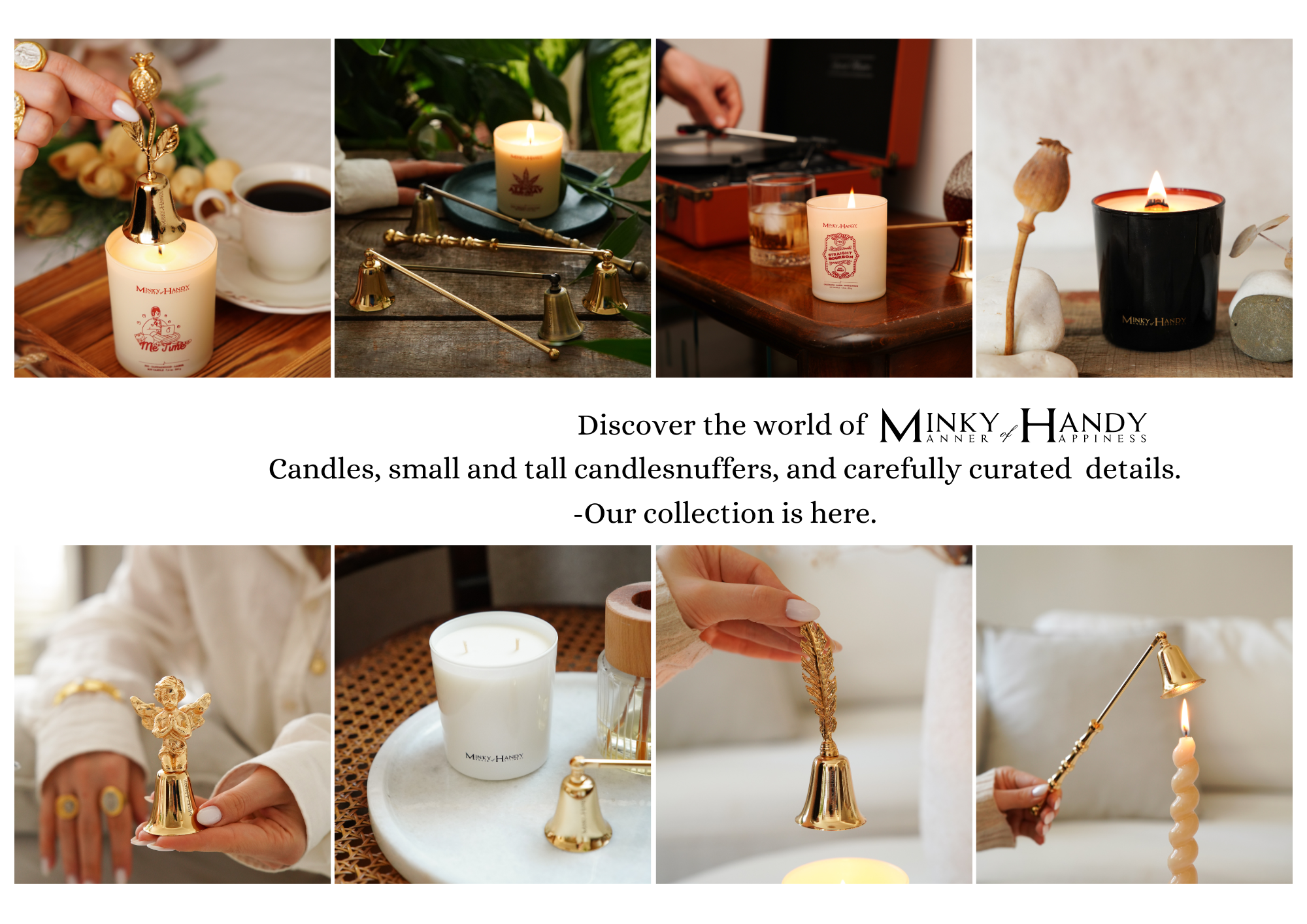 MINKY HANDY – Apagador de velas por atacado – Apagador de Velas Pequeno em Latão em Forma de Anjo - Dourado6