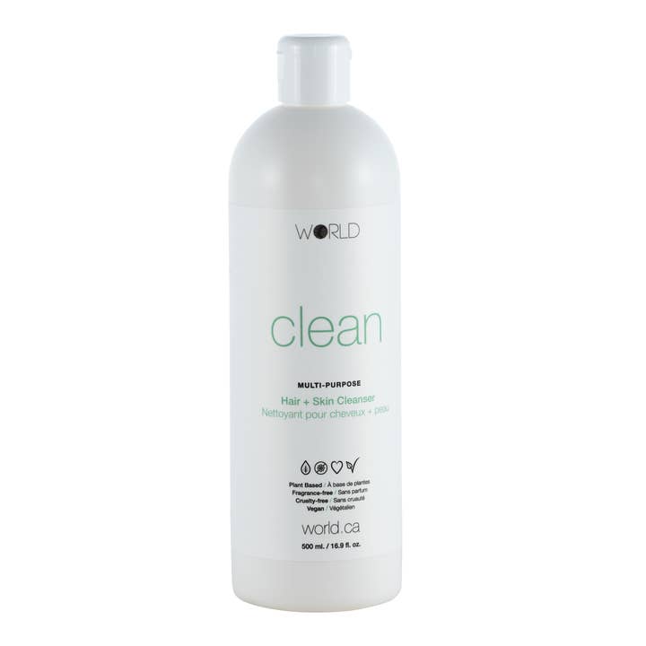Clean Hair & Skin Cleanser - 500 ml for wholesale by WORLD Hair and Skin