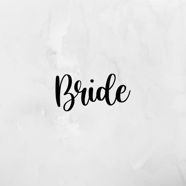 Décalcomanies permanentes de vinyle de mariée, Décalcomanies permanentes de vinyle de pour la vente par Cre8tionsByCaitlynn