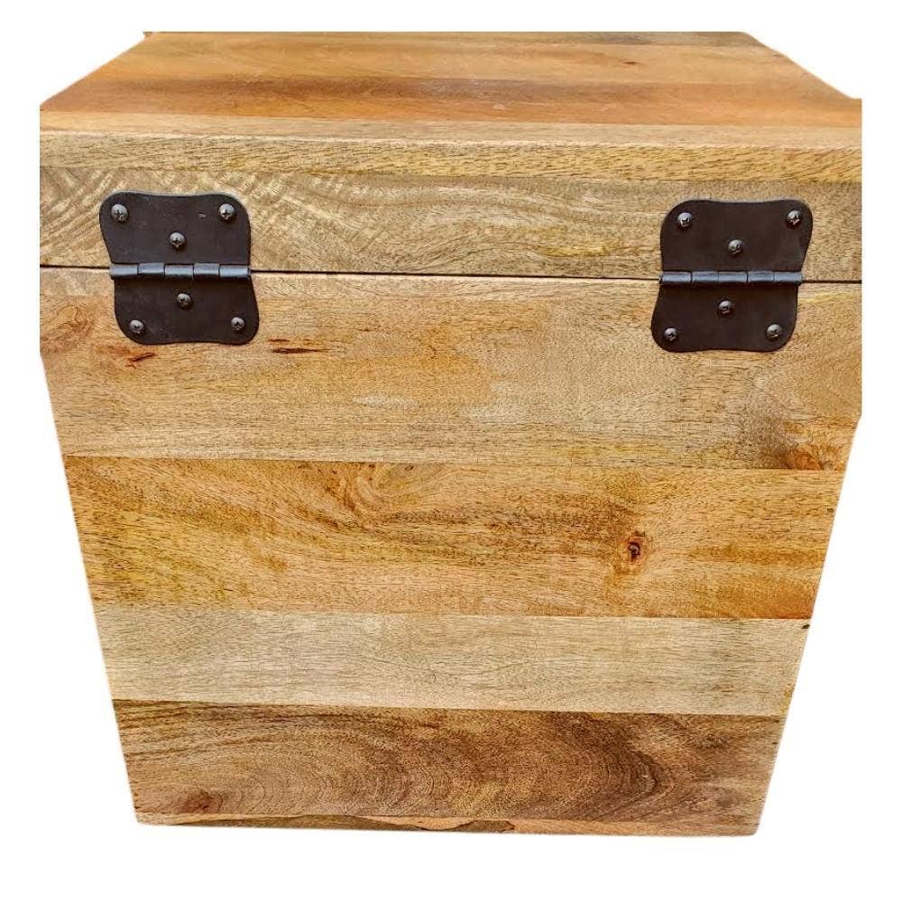LOOMLAN - Wholesale Storage Bin - Square Rustic Storage Cube Trunk Farmhouse Jameson2