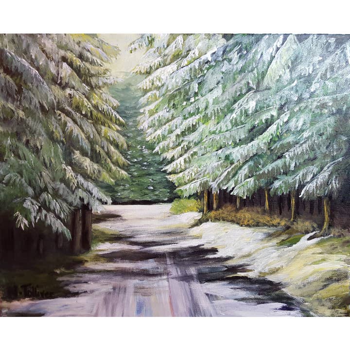 Impresión mate de 8 x 12 pulgadas en blanco a 11 x 14 pulgadas con respaldo y bolsa para venta al por mayor de Main Avenue Galleria