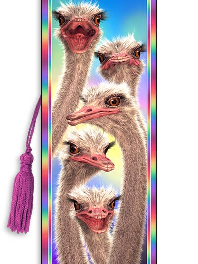 3D Royce bookmark - Ostrich for wholesale by Artgame Ltd.