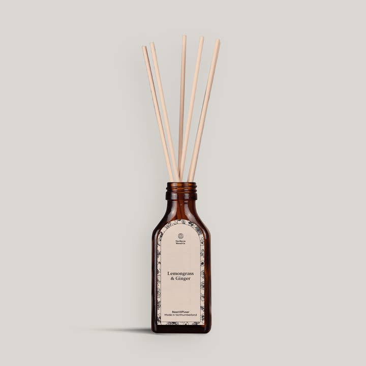 Lemongrass & Ginger Eco Reed Diffuser (100ml) for wholesale by The Northern Wood Co