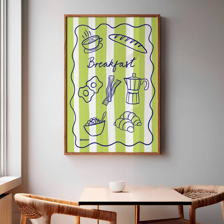 BREAKFAST PRINT for wholesale by Woo Hoo Prints