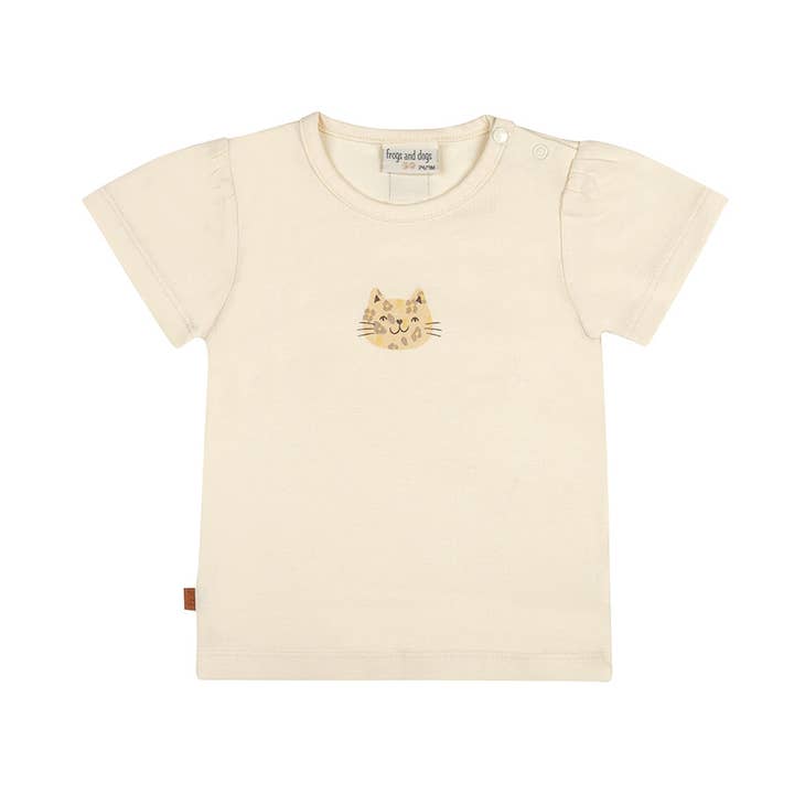 T-shirt Leo Cat Baby | Pärlemorvit för wholesale av Frogs & Dogs