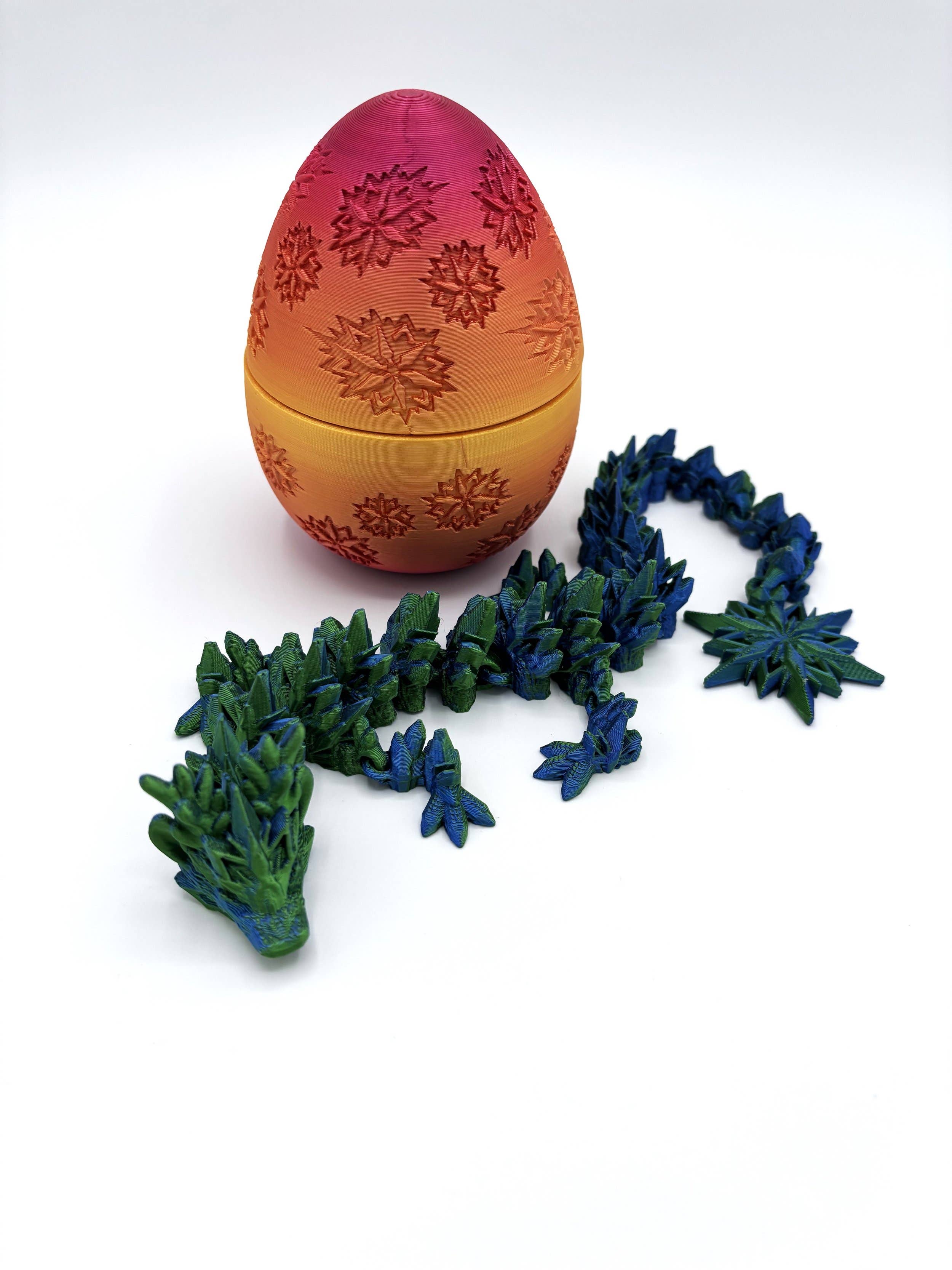 pyegames - Wholesale Fidget Toy - Kids - Mystery Winter Dragon Egg 3D Printed Fidget Toy0