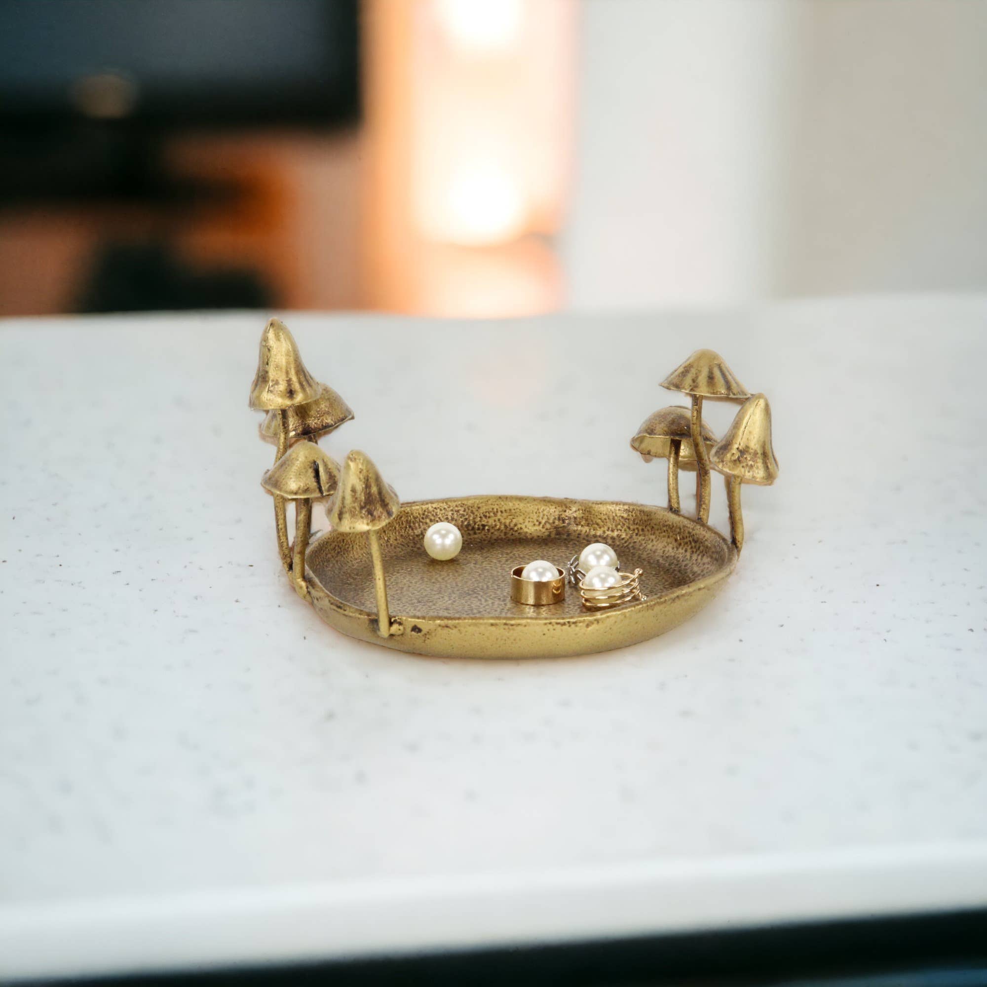 Cheungs Home Decor - Wholesale Tafelbladdecoratie - Qinrie gietijzeren Catchall paddenstoelenbak6