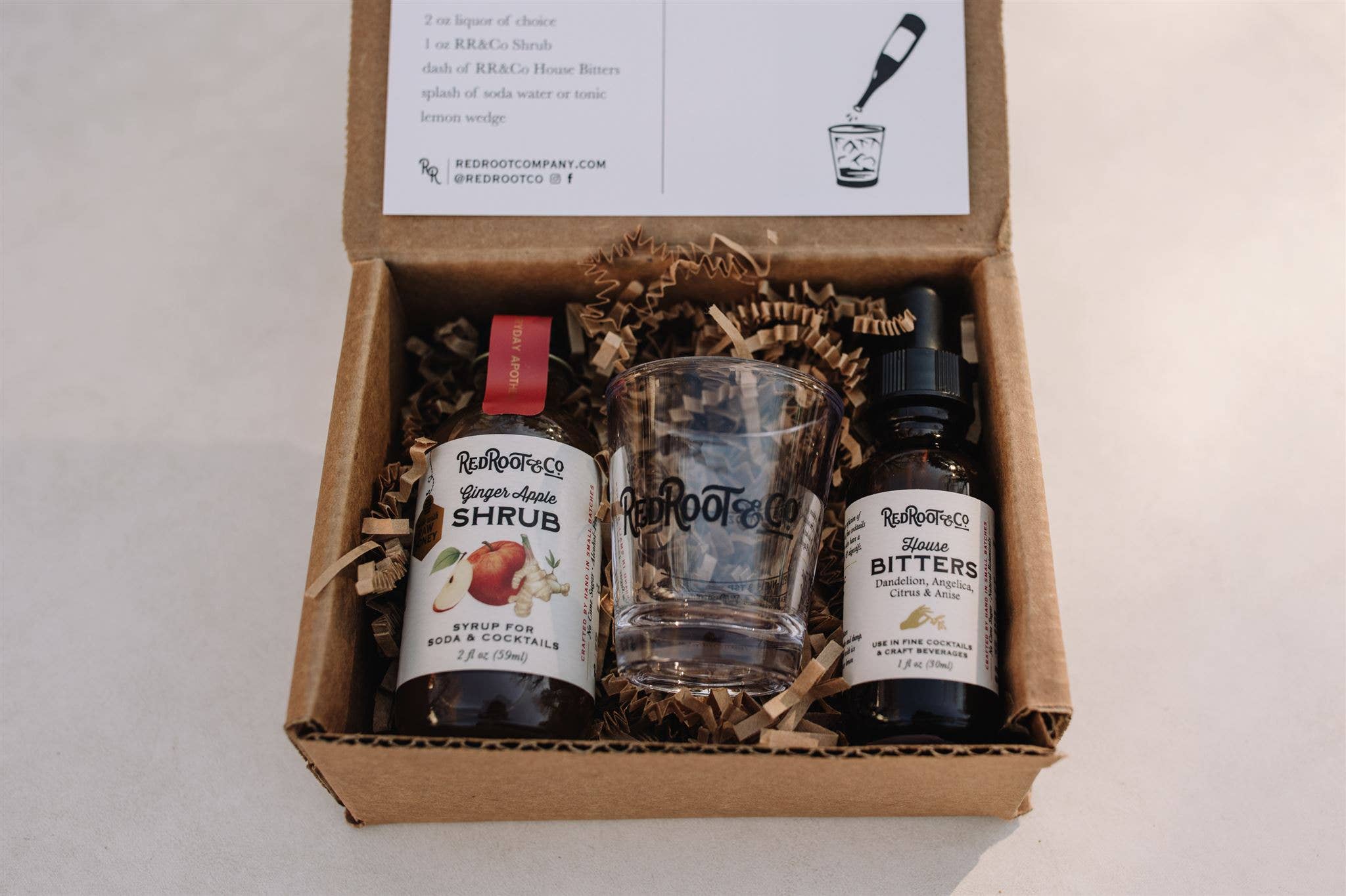 Red Root & Co – Engroshandel Cocktailmix/sirup – House Cocktail gavesæt1