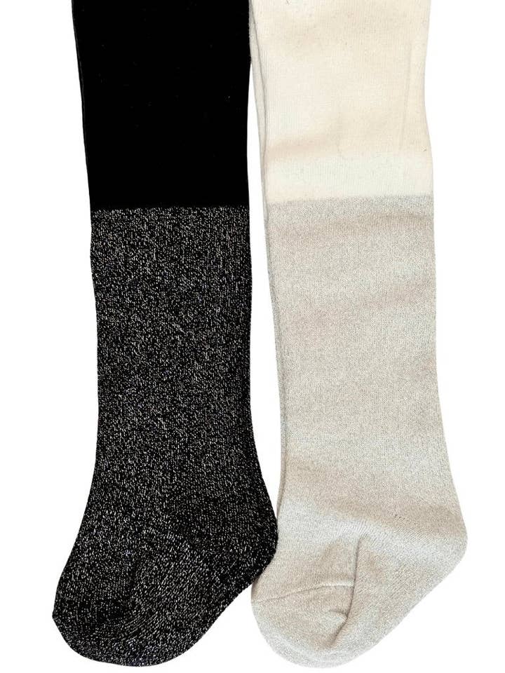 Carter Opaque Glitter Tights for wholesale by Bailey's Blossoms