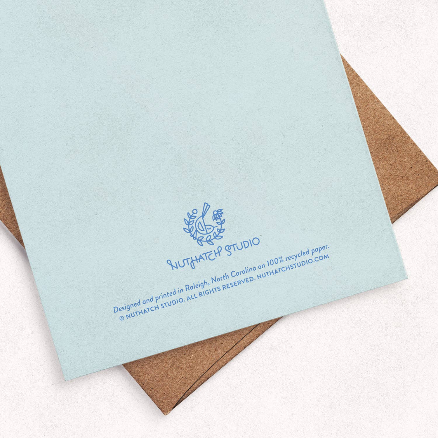 Nuthatch Studio - Wholesale Everyday Greeting Card - Bluebirds & Hydrangea Greeting Card: Original Bird Art, Eco-Friendly2