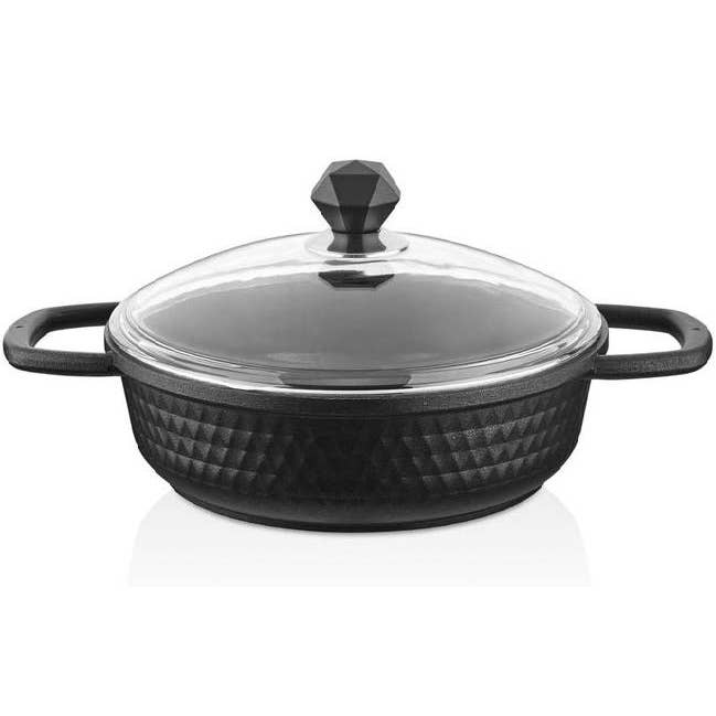 Hakan - Wholesale Cookware Set - Motto Cast Iron Pot with Glass Lid