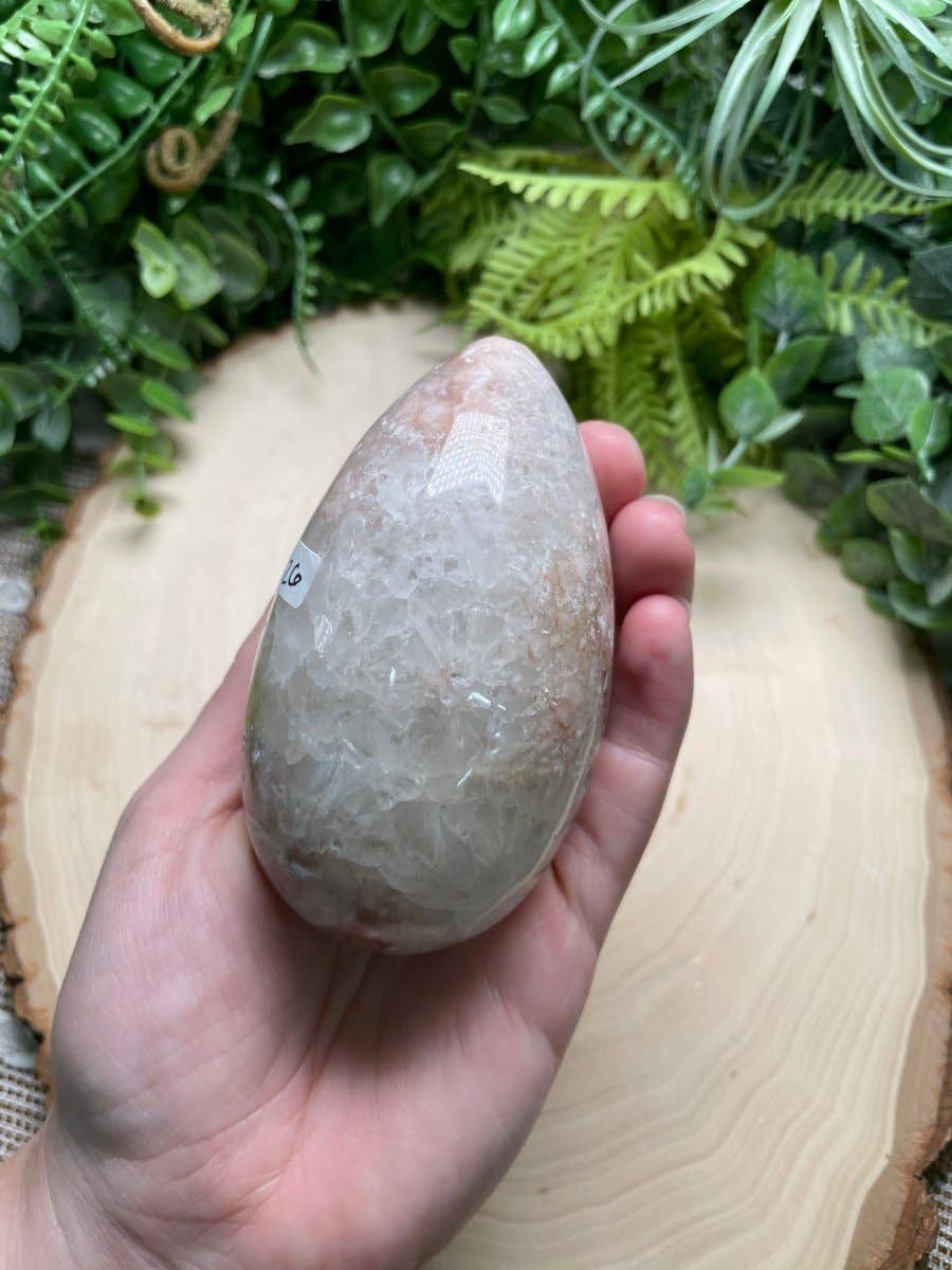 Copper Ashes - Wholesale Spiritual Stone/Crystal - Flower Agate Egg1