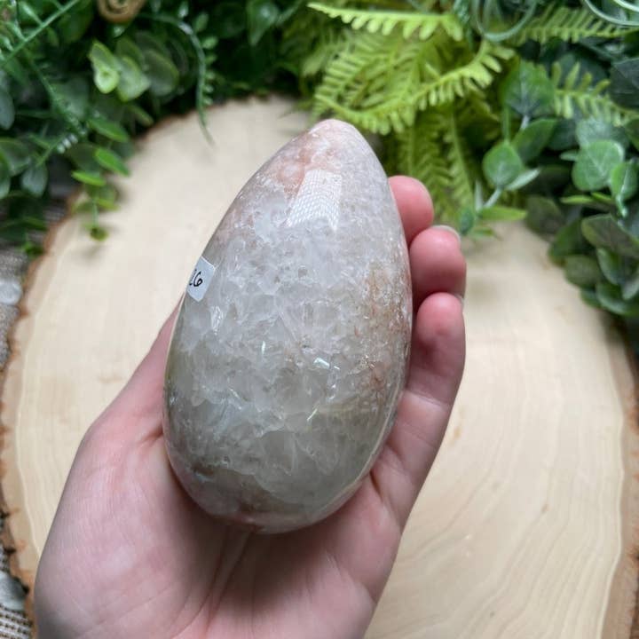 Copper Ashes - Wholesale Spiritual Stone/Crystal - Flower Agate Egg1