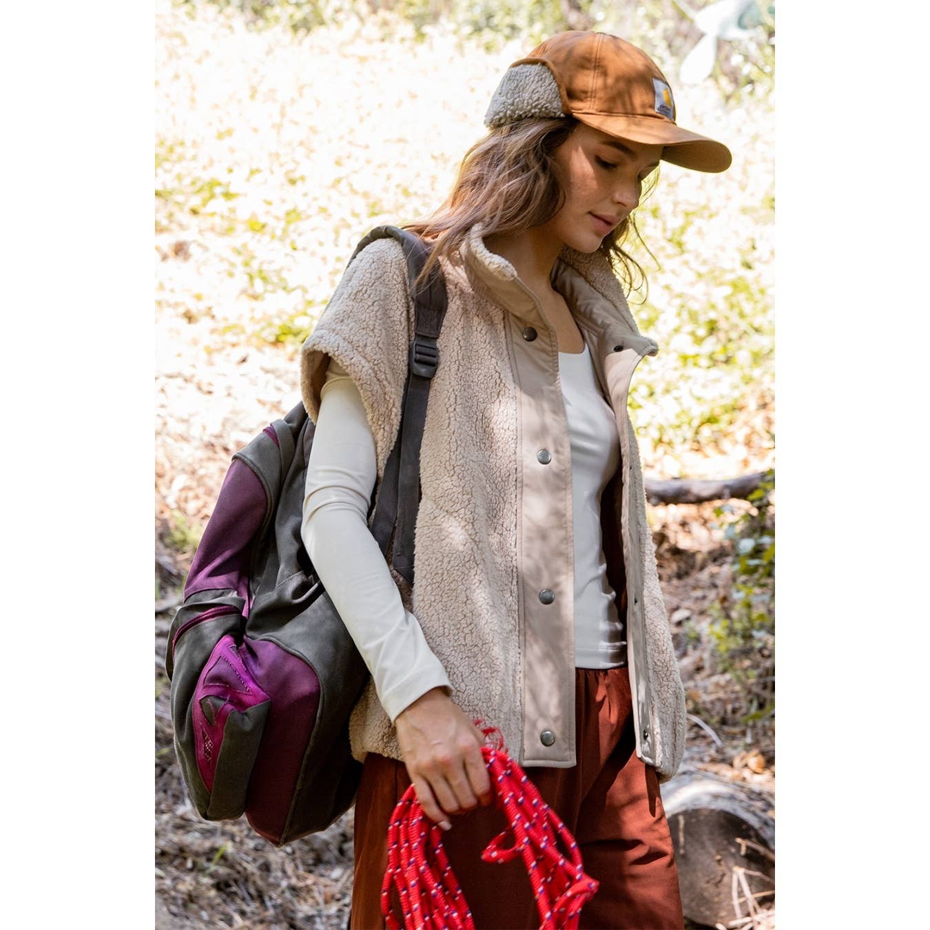 Rae Mode - Wholesale Athletic Jacket - Women's - OVERSIZED MICRO SHERPA VEST12