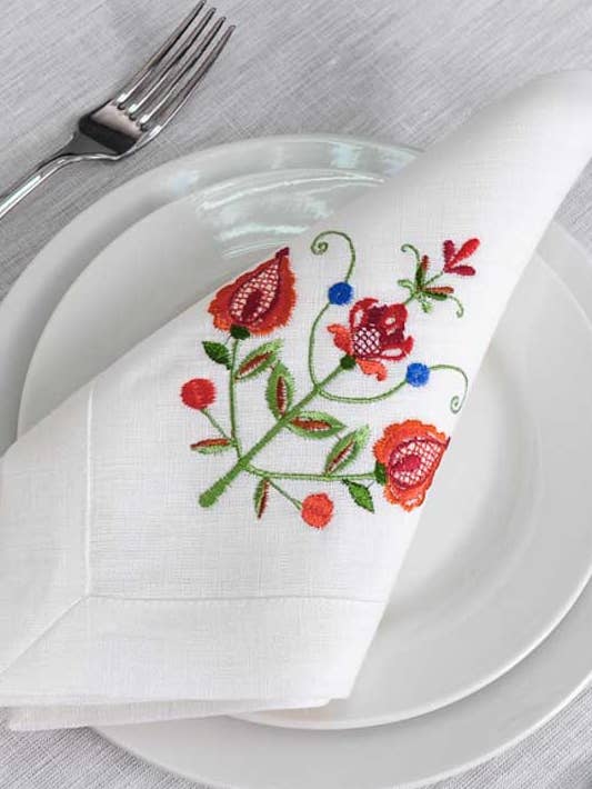 Serviettes Brodées Qualité Premium Arbre de Vie pour la vente par Handmade Originals Ukraine