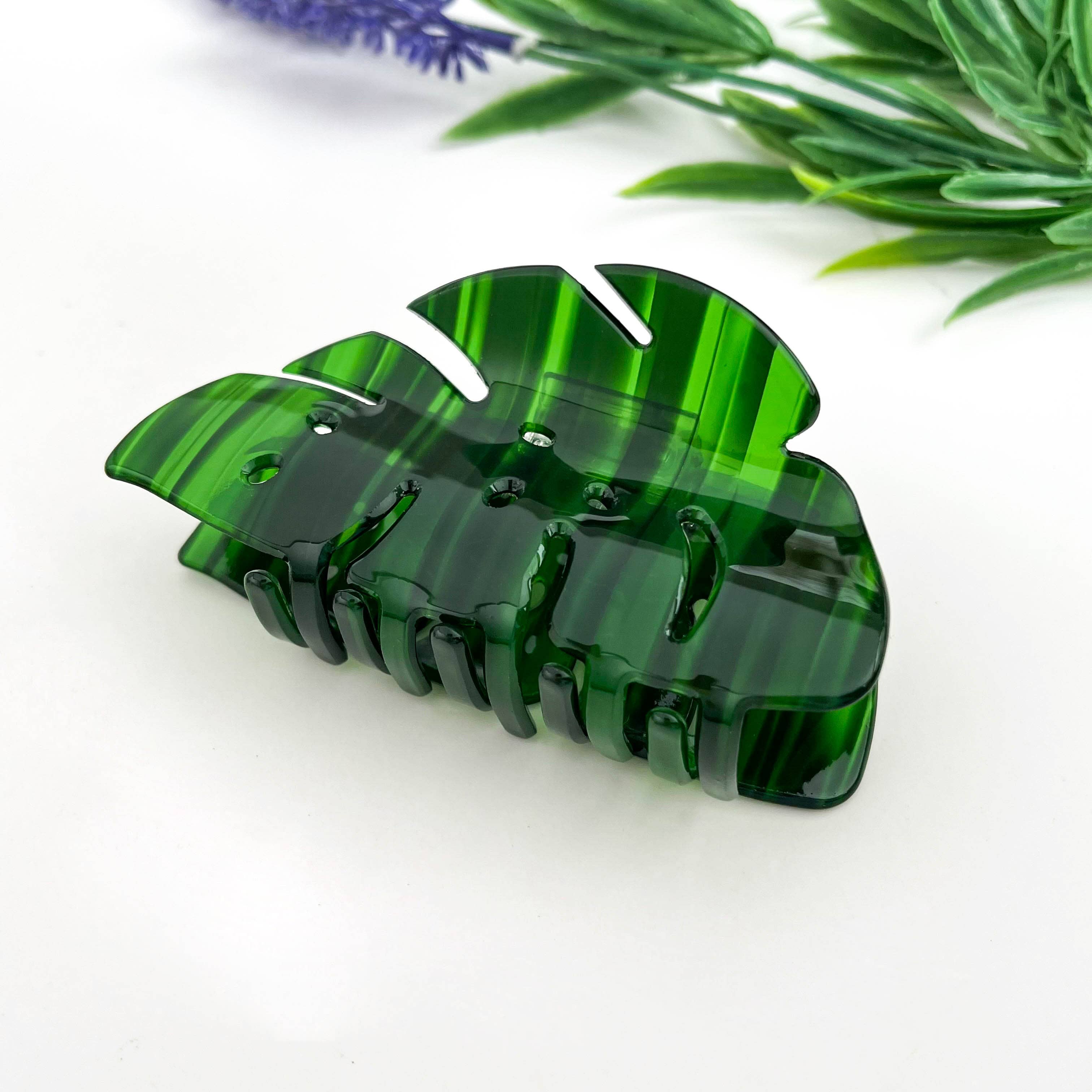 mildstyles - Wholesale Hair Clip - Women's - Hollow Monstera Leaf Creative Hair Claw Clip0