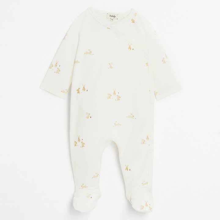 IGLAGLA 23 babydragt i pima bomuld med trykknaplukning foran for engroshandel hos Natalys