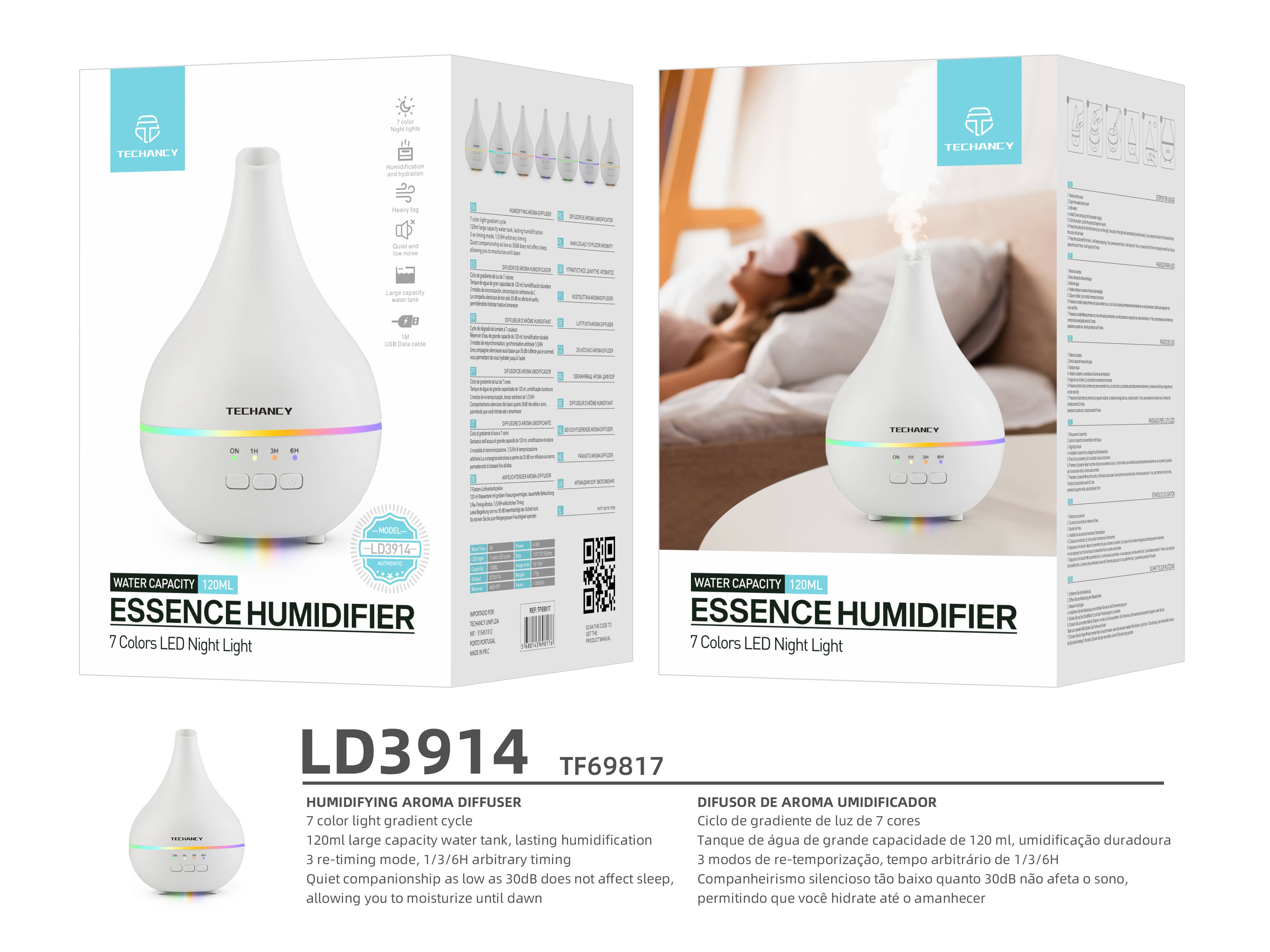 TECHANCY - Wholesale Electronic Diffuser - TECHANCY Oil Diffuser Humidifier 120ML3