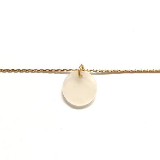 Collier - White moon pour la vente par Lili GINKGO