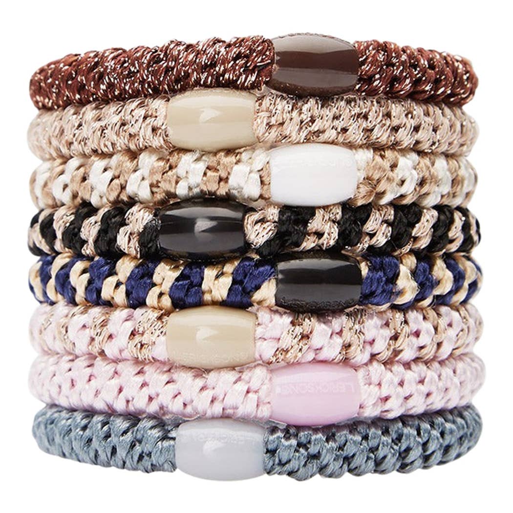 France Luxe/L. Erickson – Engroshandel Hårbånd - Dame – Grab & Go Hestehalebindere - Sæt med otte11