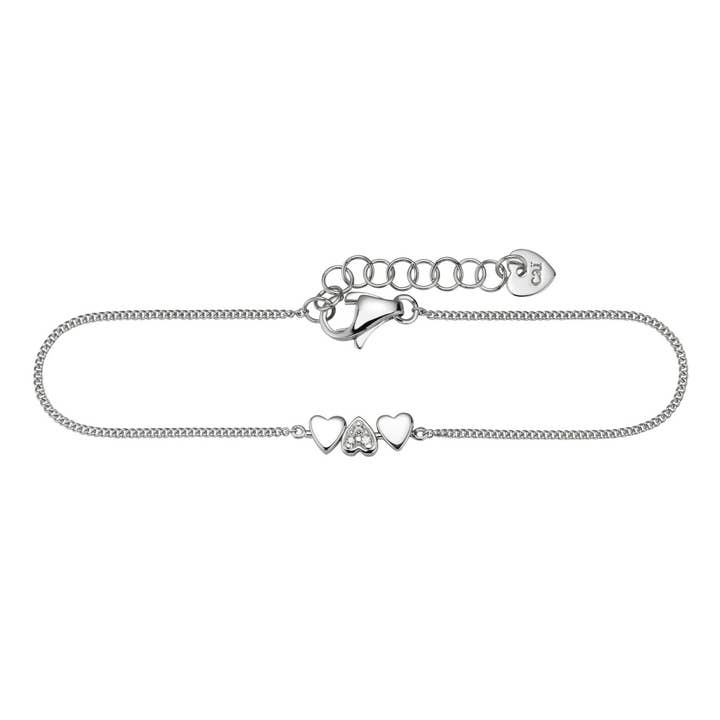 925 sterling silver rhodium-plated zirconia bracelet for wholesale by caï