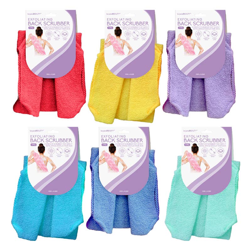 Deluxe Import Trading - Wholesale Bath Pouf/Sponge - Exfoliating Body Scrubber 8"x17 1/2"0