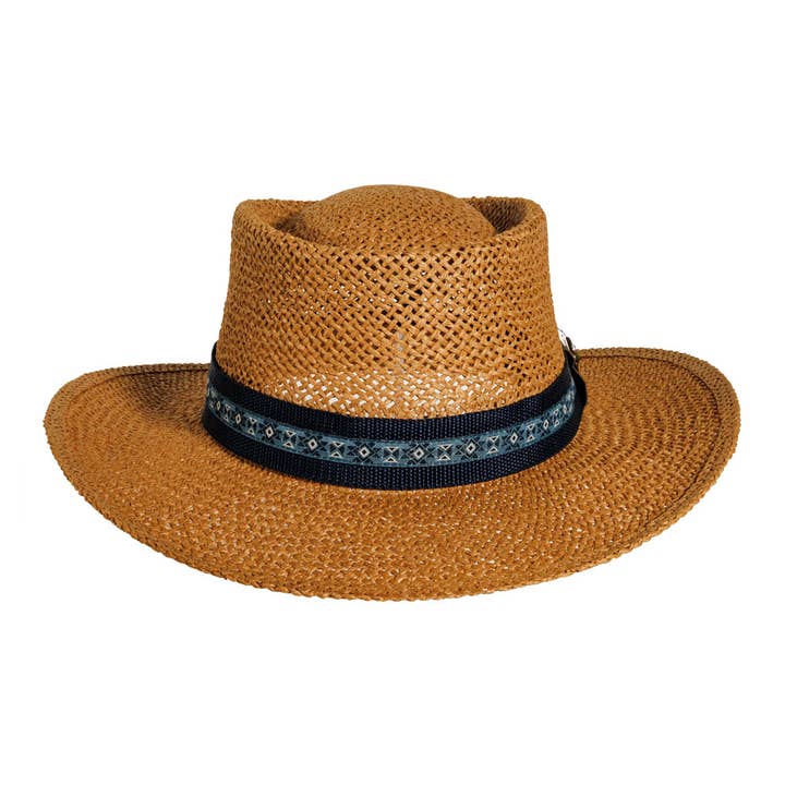 Gambler Sun Straw Hat - Style Links (6/Cs Pre-Pack ) for wholesale by American Hat Makers