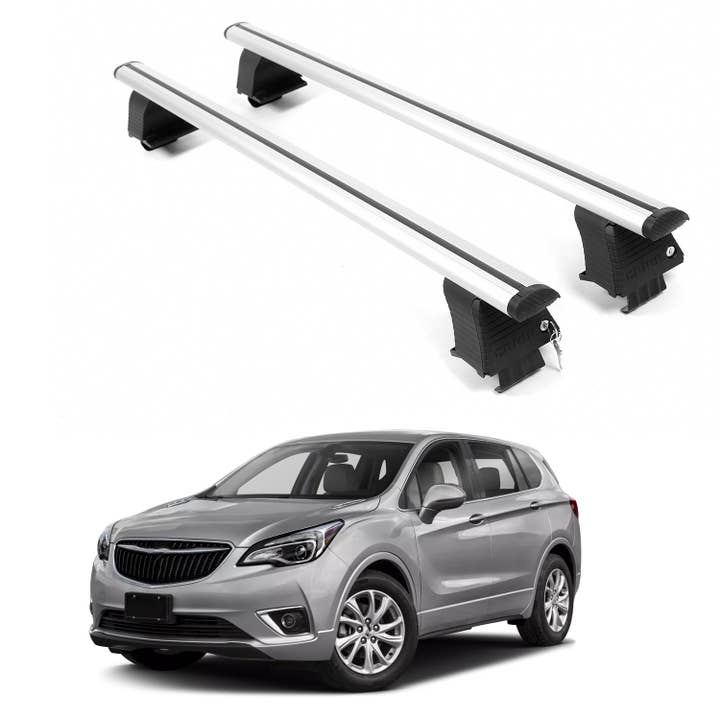 Barras Transversales de Techo ERKUL Para BUICK ENVISION 2016-2020 Techo Desnudo Aluminio Plata para venta al por mayor de Erkul Auto USA