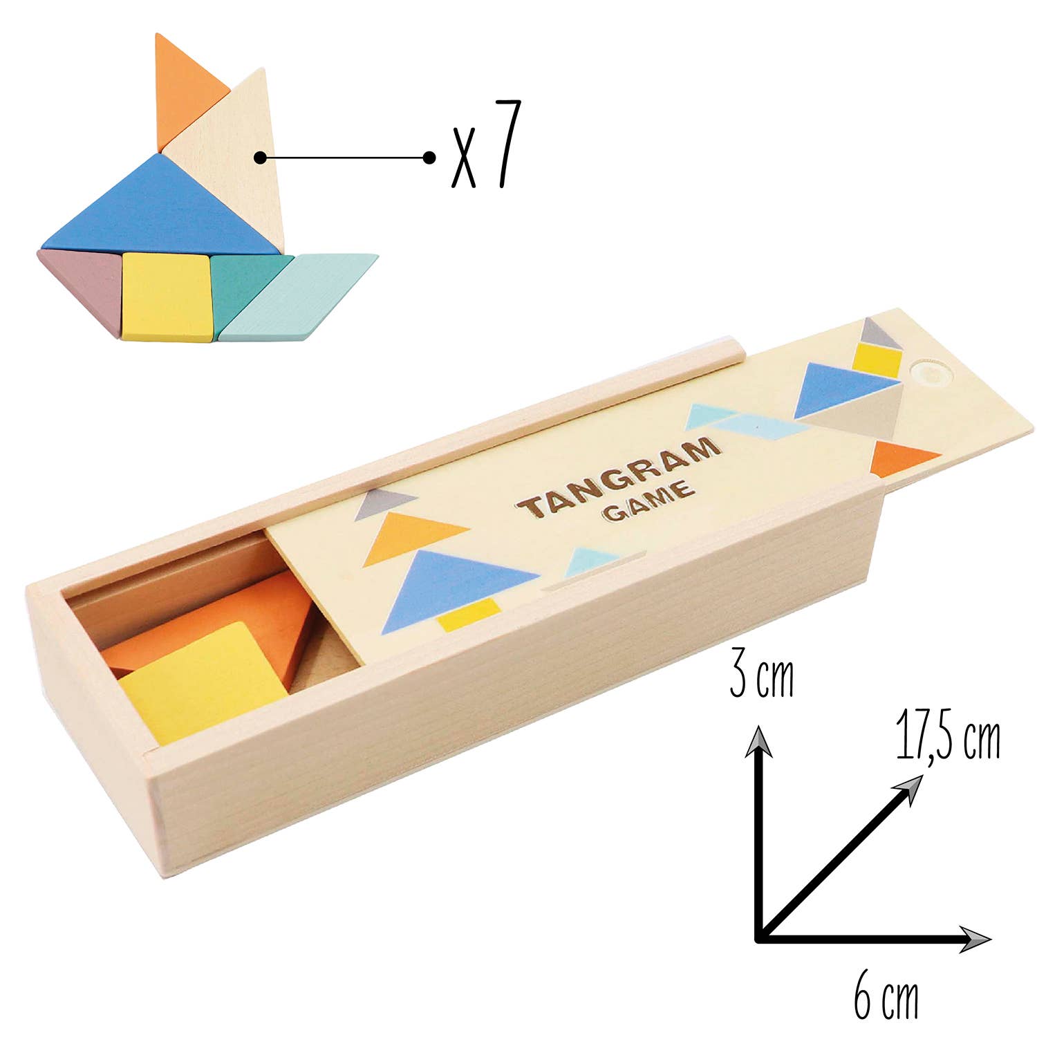 Ulysse Couleurs d'Enfance - Wholesale Wood Toy - Kids - TANGRAM1