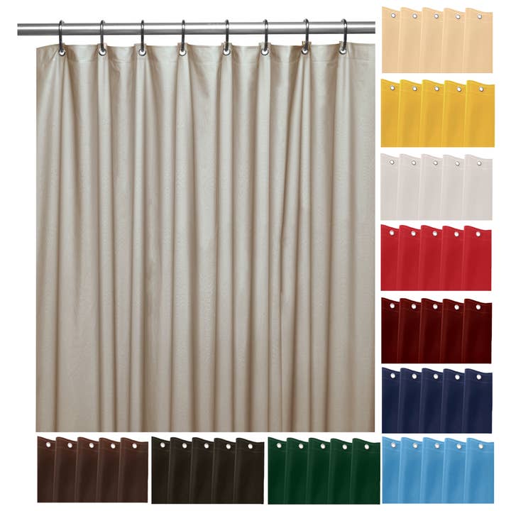 YafeMarte - Venta al por mayor Cortinas de ducha - Forro de cortina de ducha pesado con 3 imanes, peso de 70 x 72 pulgadas9